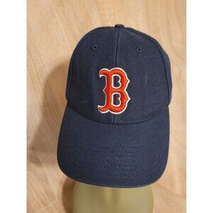 Navy Blue Baseball Cap with Red Logo